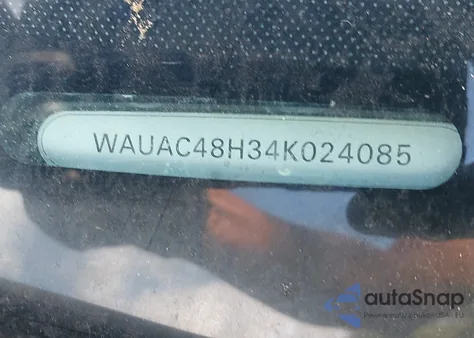 2004 Audi A4 1.8T из США, поврежденный, VIN WAUAC48H34K024085